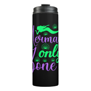 Bouteilles Isothermes Zone Réservée aux Sirènes en Vert Néo et Violet