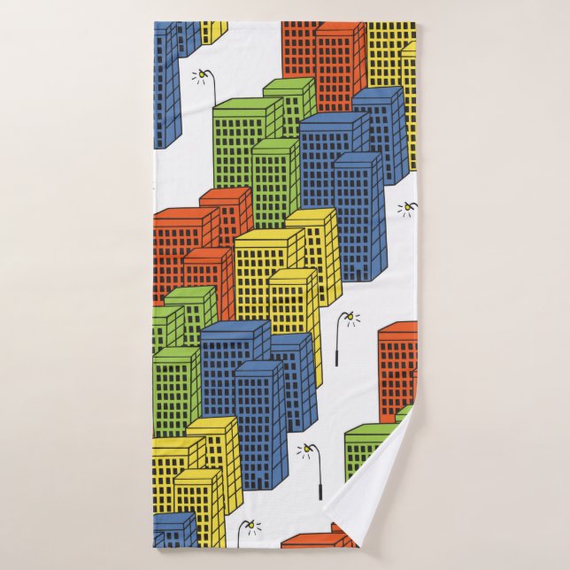 bouteilles, verre, motif (Serviette de bain)