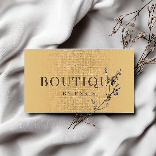 Boutique-Accessoires de mode Carte Linen Or (Perfect for business)