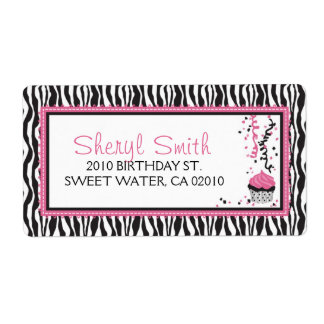Boutique Chic Cupcake Étiquette de livraison