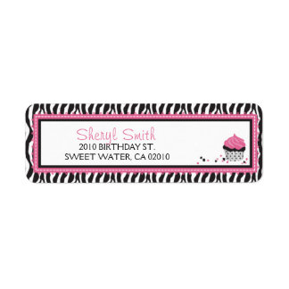 Boutique Chic Cupcake Retour Étiquette