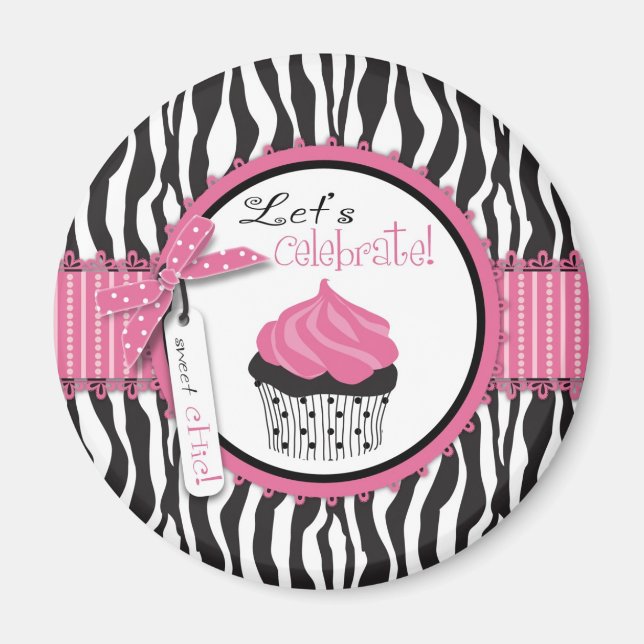 Boutique Chic Cupcakes Magnet (Devant)