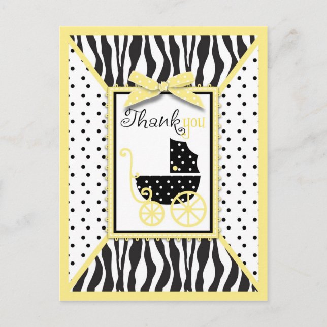Boutique Chic TY Carte postale Jaune (Devant)