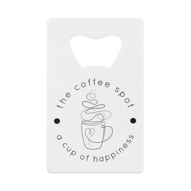 Boutique De Café Personnalisée Ajouter Votre Logo  (Devant)