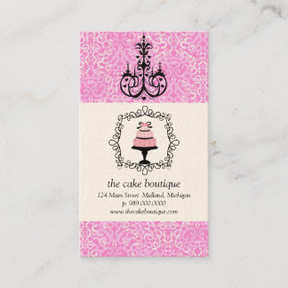 Boutique de gâteaux Cartes de visite Fancy Pink Da