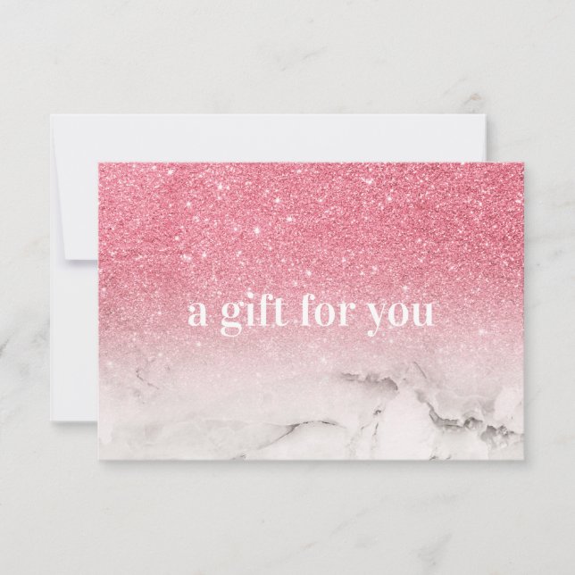 Boutique de maquillage en marbre rose Ombre Partie (Devant)