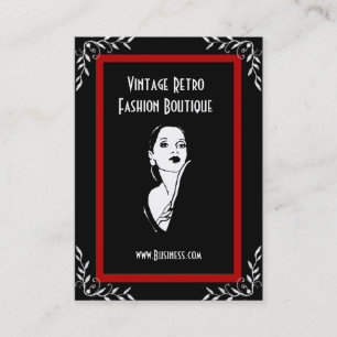 Boutique de mode Vintage rétro carte de visite 3