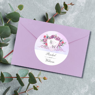 Boutique de monogramme Regal & Sticker Mariage Flo