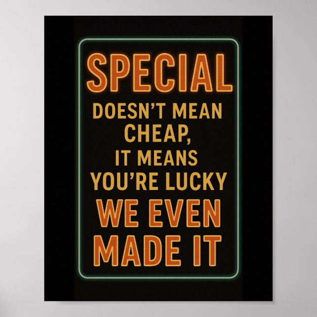 Boutique du jour Funny Restaurant Poster (Devant)