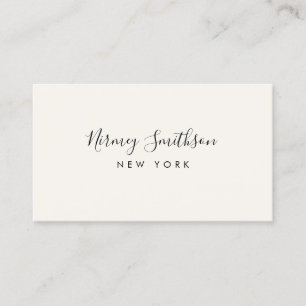 Boutique minimaliste de luxe Carte de visite ivoir