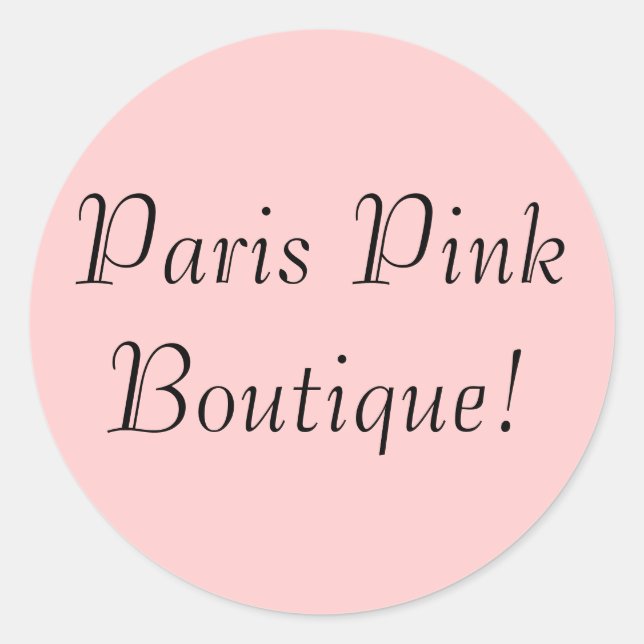 Boutique Paria Pink ! Autocollant (Devant)