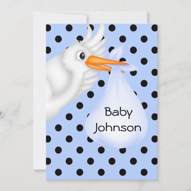 Boutique personnalisée Baby Boy Shower Invitation (Devant)