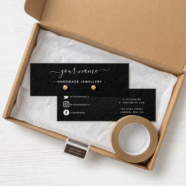 Boutique Petite carte d'affichage (Boutique Simple earring mini display card.)