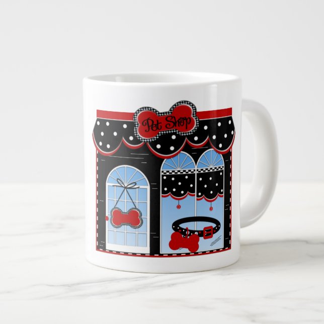 Boutique pour animaux - Mug Jumbo (Devant droit)