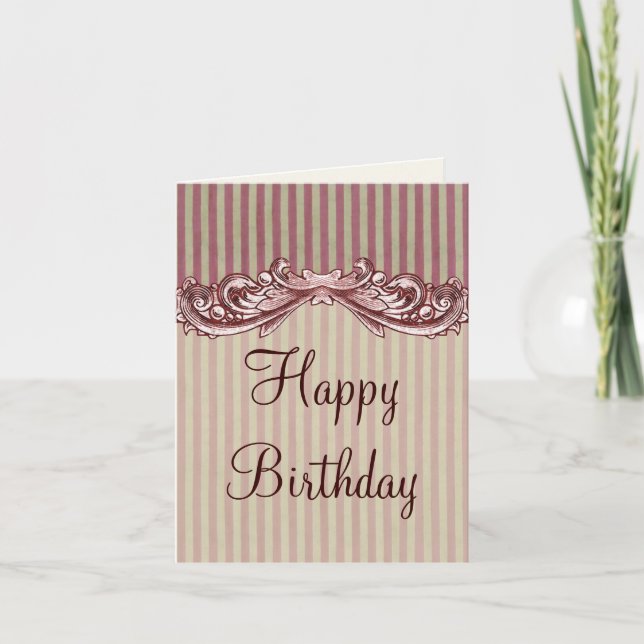 Boutique Stripes ~ Carte / Invitations (Devant)