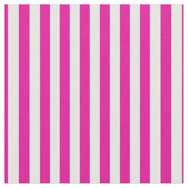 Boutique Stripes - Tissu Blanc Rose (Fermer)