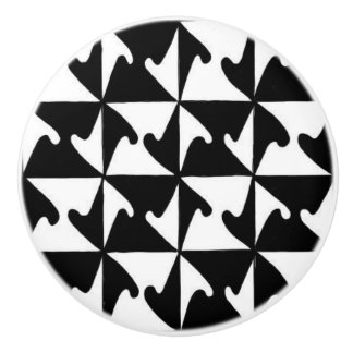 Bouton #1 en céramique abstrait