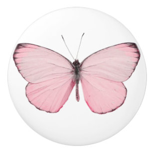 Bouton à papillon rose ou bouton de porte