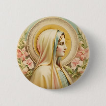 Bouton Badge de la Vierge Marie