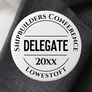 Bouton Badge du délégué de la conférence