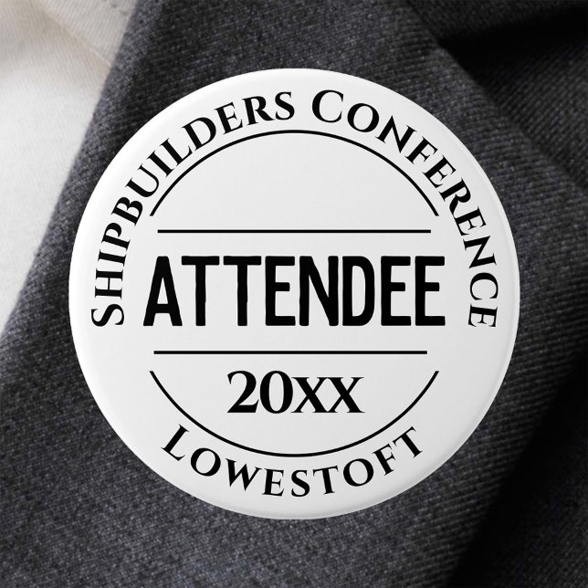 Bouton Badge du participant à la conférence (Créateur téléchargé)