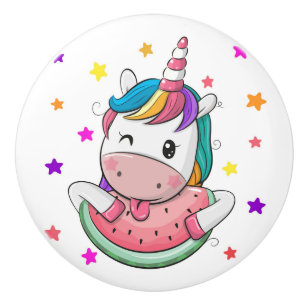 Bouton céramique Unicorn précieux