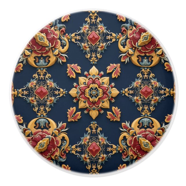 Bouton de porte en céramique (Devant)