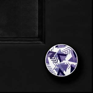 Bouton De Porte En Céramique abstrait Cool des années 80 Motif de formes de p