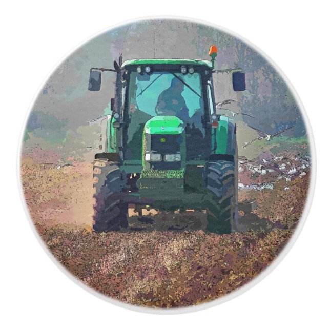 BOUTON DE PORTE EN CÉRAMIQUE AGRICULTURE (Devant)