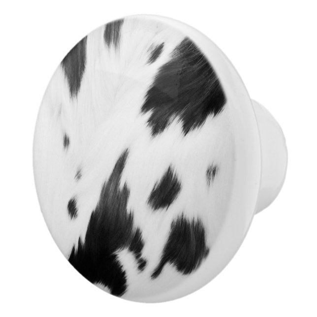 Bouton De Porte En Céramique Agritourisme rustique Pays de l'Ouest Cowboy Vache (Droite)