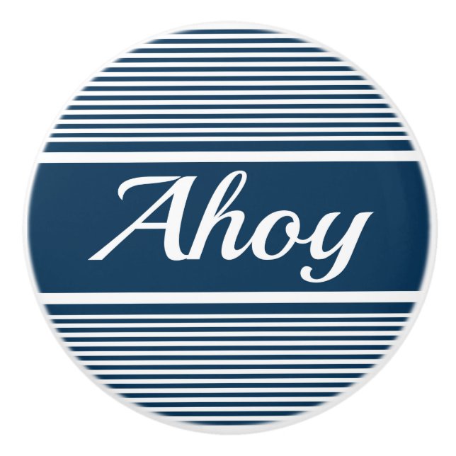 Bouton De Porte En Céramique Ahoy (Devant)