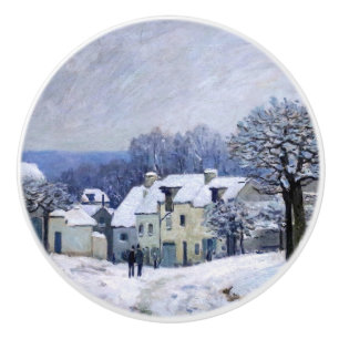 Bouton De Porte En Céramique Alfred Sisley - Place Chenil à Marly, Effet de nei
