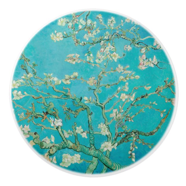 Bouton De Porte En Céramique Almond Blossom Van Gogh (Devant)