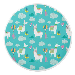 Bouton De Porte En Céramique Alpaga de lamas