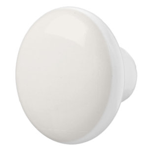 Bouton De Porte En Céramique Alyssum blanc couleur solide, couleurs neutres cla