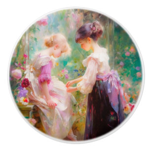 Bouton De Porte En Céramique Amitié