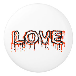 Bouton De Porte En Céramique Amour
