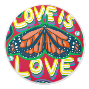 Bouton De Porte En Céramique Amour est Amour Bouton en Céramique Papillon