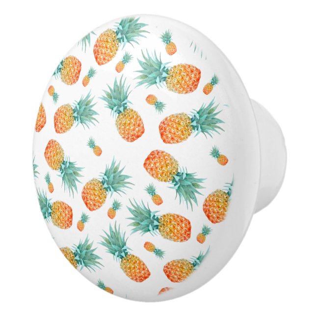 Bouton De Porte En Céramique Ananas (Droite)