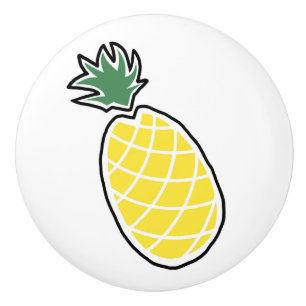 Bouton De Porte En Céramique Ananas