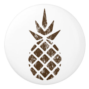 Bouton De Porte En Céramique Ananas rustique