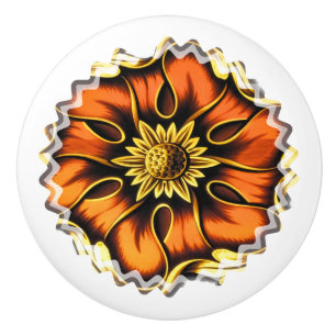 BOUTON DE PORTE EN CÉRAMIQUE ANCIENNE ANGLETERRE