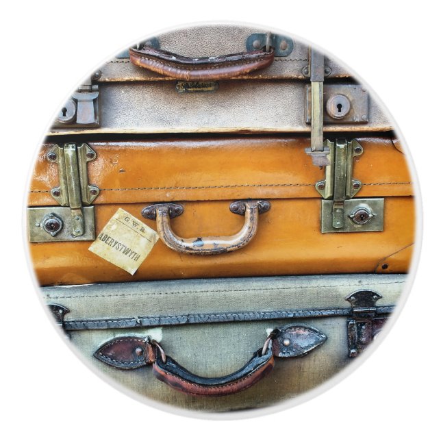 BOUTON DE PORTE EN CÉRAMIQUE ANCIENNE ANGLETERRE (Devant)