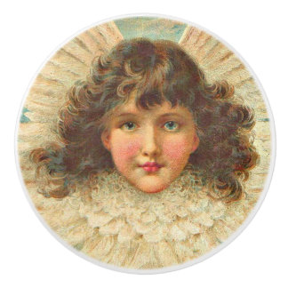 Bouton De Porte En Céramique ange victorien