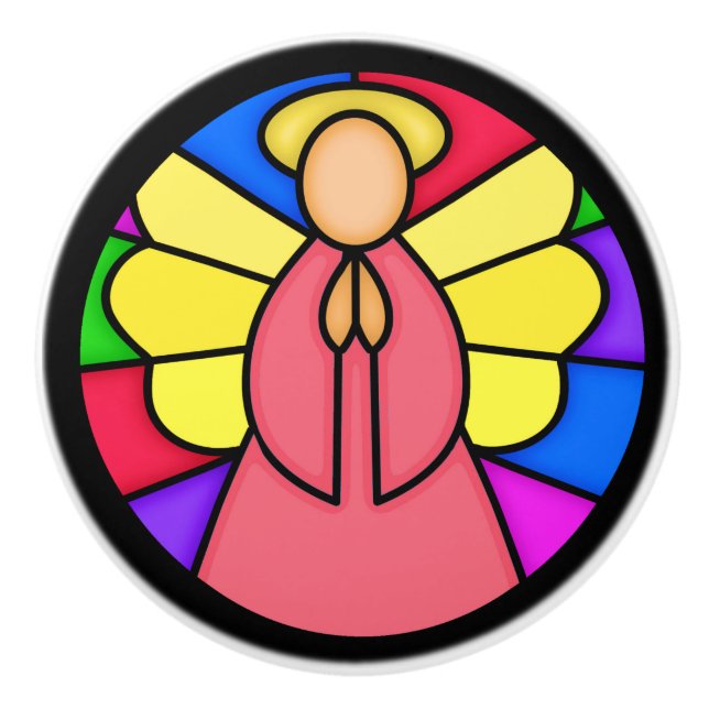 Bouton De Porte En Céramique Angel Ceramic Knob (Devant)