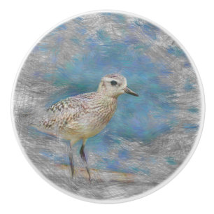 Bouton De Porte En Céramique animal artistique petit oiseau