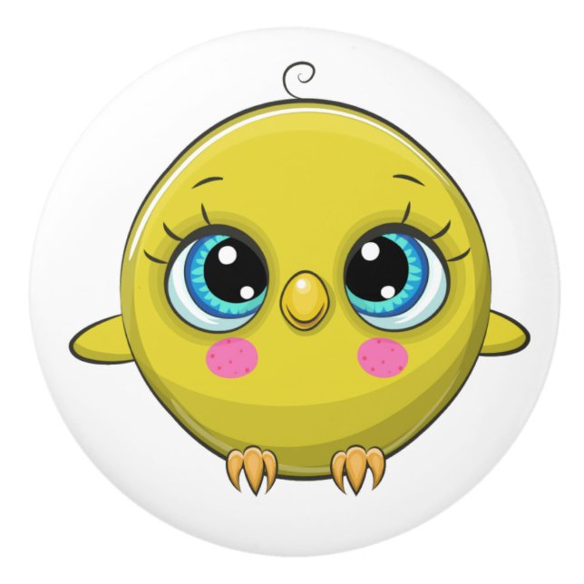 Bouton De Porte En Céramique Animaux précieux Thème Ceramic Knob (Devant)