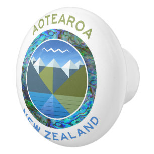 BOUTON DE PORTE EN CÉRAMIQUE AOTEAROA NOUVELLE-ZÉLANDE