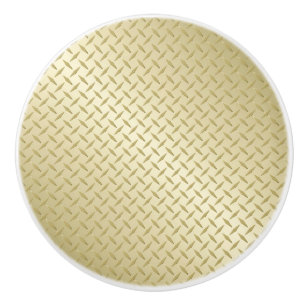 Bouton De Porte En Céramique Apparence Métal Diamant Doré