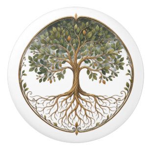 Bouton De Porte En Céramique Arbre botanique, Arbre de vie, Bouton en céramique